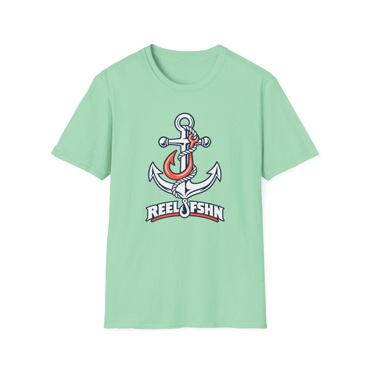 Coral & White Anchor T-Shirt