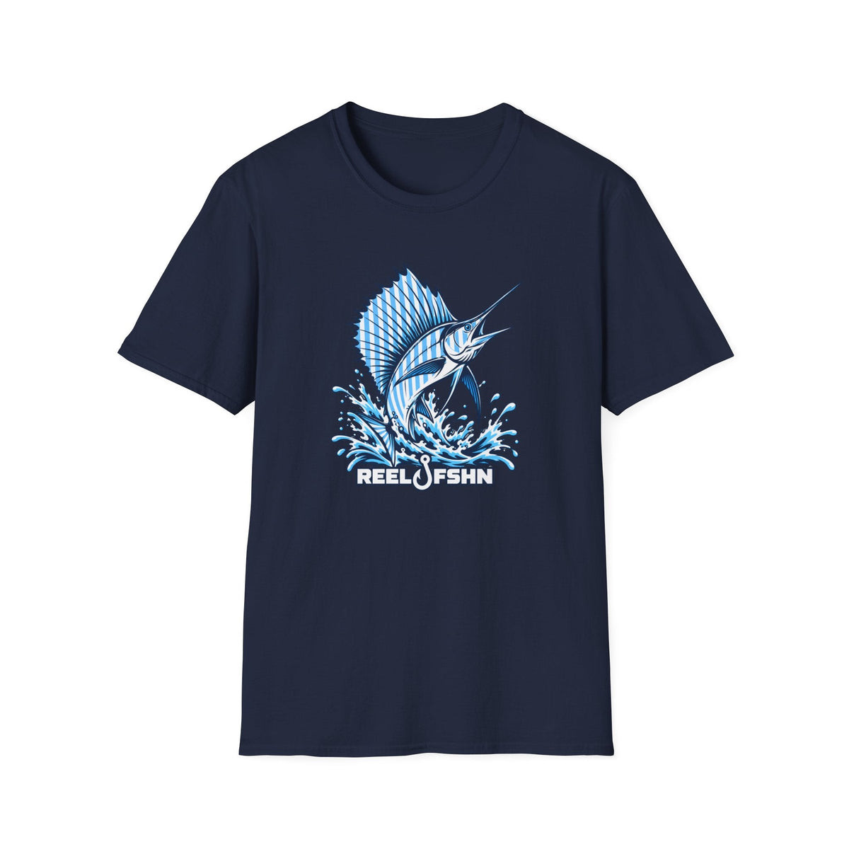 Blue & White Marlin T-Shirt