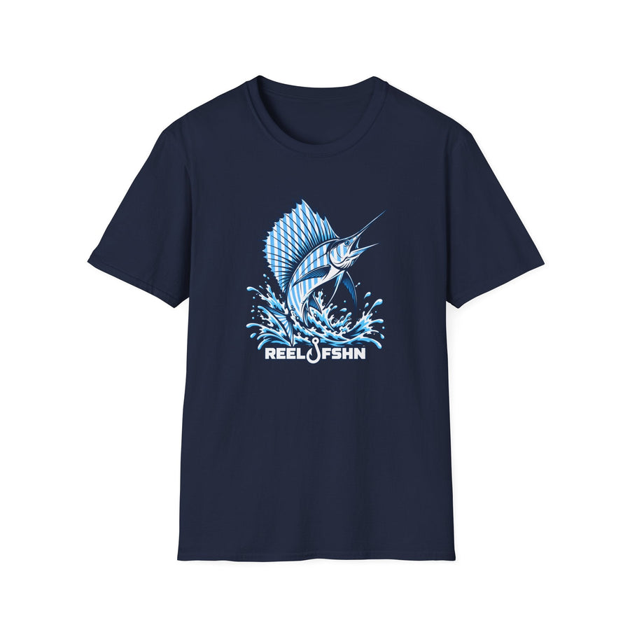 Blue & White Marlin T-Shirt product view