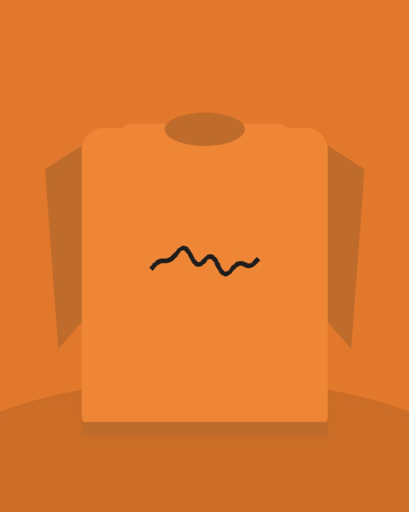 Orng Scribble Crewneck Sweatshirt