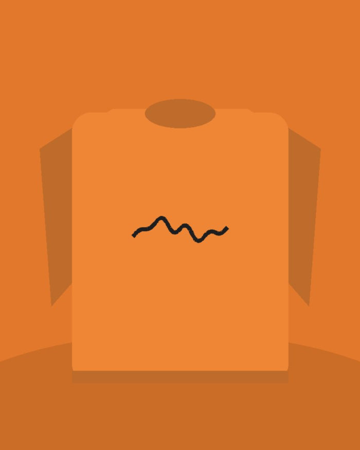 Orng Scribble Crewneck Sweatshirt